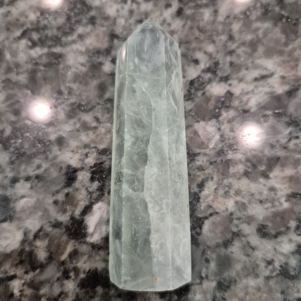 Natural Fluorite Crystal Point Obelisk Tower #L - Picture 9 of 11